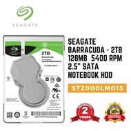 Seagate Barracuda 2TB 2.5" SATA 128MB 5400RPM Internal HDD - ST2000LM015