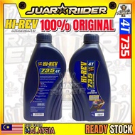 HIREV Engine Oil 4T 735 15W-50 Semi Synthetic 1 Liter Super Racing HI-REV ORIGINAL 4T735