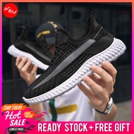 Size 39-44 KM Men Alpha Flying Knit Ready Stock Malaysia Casual Sneakers Mesh Fly Knitting Kasut Lel