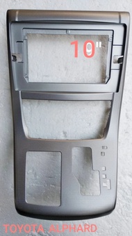 กรอบจอแอนดรอยด์ หน้ากากวิทยุ หน้ากากวิทยุรถยนต์ TOYOTA ALPHARD ปี2008-2012 สำหรับเปลี่ยนจอ android 10" (เปลี่ยนยกแผงคอนโซลทั้งชุด)
