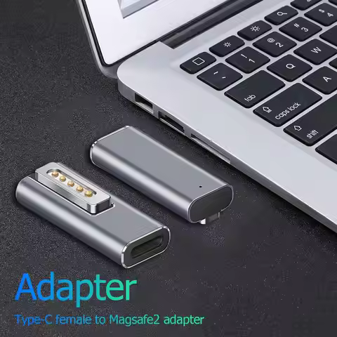 LED Indicator Connector PD 100W Fast Charging Converter Type C to Magsafe 2 USB C Adapter For MacBoo