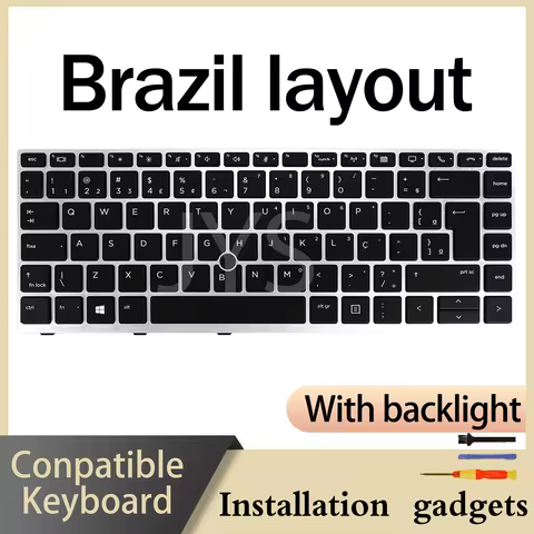 For HP EliteBook 840 G5/840 G6/846 G5/745 G5/645 G6/ZBook 14u G5 Backlit Keyboard Latin Spanish Port