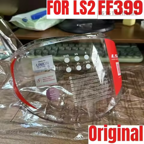 Original For LS2 FF399 Helmet Back Flip Special Lens HD Transparent Lens Sunshade Face Visors