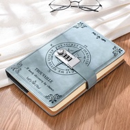 Retro Password Notebook A5 Locked Notebook Student Diary Password Notepad Handbook Notebook Thickene