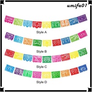 [Umifa] Mexican Party Banner Fiesta Hanging Banner Bunting Mexican Themed Birthday Banner for Dia DE