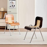 Nordic Wrought Iron Rocking Chair Designer-Style Creative Dining Chair Rattan Lounge Chair Minimalis