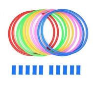Indoor Outdoor Use Hopscotch Hoop Set Unrestricted Combination Hopscotch Hoop Game Easy To Assemble 