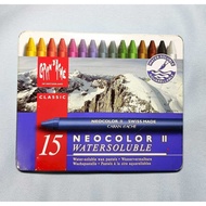 CRAYON CARANDACHE NEOCOLOR II / 2 15 Colors Watercolor Soluble SECOND