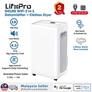LifePro DH18S WiFi Dehumidifier & Clothes Dryer | 18L/D | Smart APP Control | Low Noise | Large 4.5L