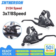INTNERSON Shifter 3x7,3x8 (Combo Shifter) Mountain Bike Bicycle Shifter Trigger Lever Groupset