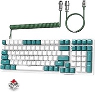 ZIYOU LANG K3 Mechanical Gaming Wired Keyboard,LED Rainbow Backlit Linear Red Switch 100 Keys Full A