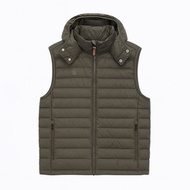 [WildLand] Male 700FP Detachable Hooded Light Warm Down Vest Central Zipper Cardigan 0B32172