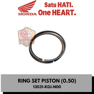 13031-K0J-N00 PISTONRing SET (0.50) GENIO & ORIGINAL K1A LEDBEAT 13031K0JN00