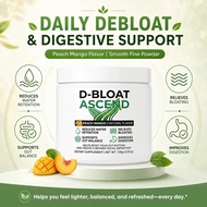 D Bloat Ascend Labs Debloat Powder, Melegakan Kembung Perut, 4.87 oz |   Dengan Enzim Pencernaan Vit