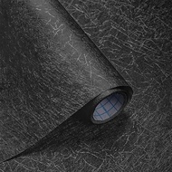 Black Waterproof Self-Adhesive Wallpaper & Silk-like PVC Film: Best for Bathroom Cafe and Bedroom Ma