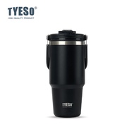 Tyeso แก้วน้ำพร้อมที่จับสแตนเลส01-01022/23/24/25/26ขนาด600มล./750MTumbler กระบอกน้ำกันความร้อนแบบสุญ