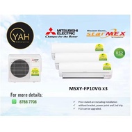 MITSUBISHI ELECTRIC STARMEX SYSTEM 3 INVERTER AIRCON WITH INSTALLATION (5 TICKS)