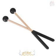 GILDAI ​Multifunctional Mallet​, ​Wood Handle​ ​Rubber Head​ Percussion Mallet​, ​8 Inch Length Whit