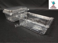 BENXON BX-500-85H - Fruit & Veggie Tray with Lock (50pcs±) Disposable Plastic Clear Food Box /BX500