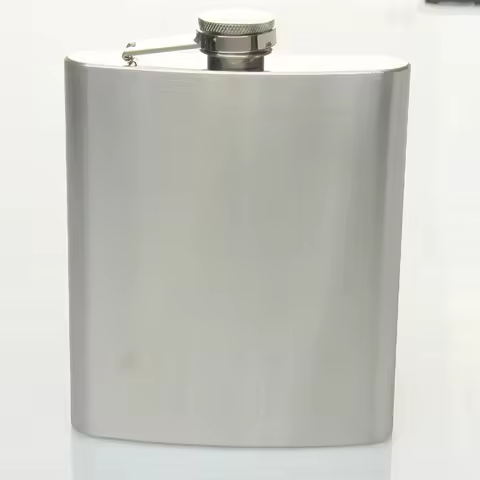 18oz 500ML Stainless Steel Liquor Hip Flask with Screw Down Cap Black color or Sliver color availabl
