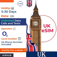 eSIM UK Data with Calls Travel | eTravel London Edinburgh Stonehenge etc