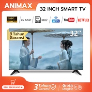 ANIMAX Smart TV 32 inch Smart TV Digital TV FHD Televisi[Garansi 3 Tahun]