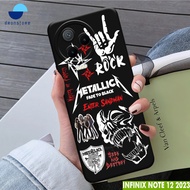 CASE INFINIX NOTE 12 2023 MOTIF METAL 26 SOFTCASE HARDCASE PROTECT CAMERA PELINDUNG BELAKANG HANDPHONE-DRONSTORE