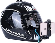 Helmet Chin Mount for Mobile Phone and GoPro, Motorcycle Strap Holder for iPhone Samsung,Compatible 