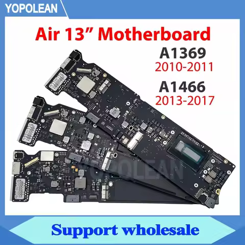 Tested A1369 A1466 Motherboard For MacBook Air 13" A1369 A1466 Logic Board Core 2 i5 i7 2GB 4GB 8GB 