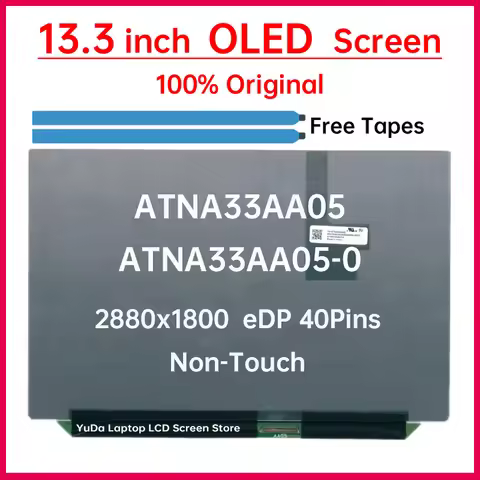 13.3 Inch OLED LCD Screen ATNA33AA05 ATNA33AA05-0 For Asus Zenbook S13 UX5304 UX5304V Display Matrix