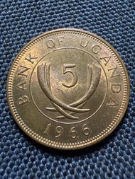 烏干達🇺🇬1966年5分硬幣