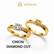 CINCIN SILANG DIAMOND CUT EMAS 916 ORIGINAL CINCIN EMAS ORIGINAL 916 EMAS TULEN CINCIN EMAS TULEN CI