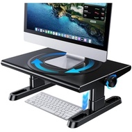 Monitor Stand Riser for Desk,360°Rotation Freely Height Adjustable by Knob,4.4-5.8 Inches,Ergonomic 
