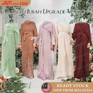 Muslimah Moden Pleated Ironless Jubah Long Dress Abaya Raya 2022 Abaya Premium Pleated Dubai jubah muslimah dress Lace