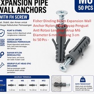 Fisher Concrete Wall Expansion Wall Anchor Nylon Thick Wing Strengthener Anti Rotation Complete with