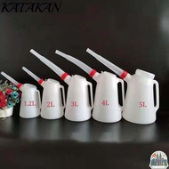 KATAKAN Spout Container Oiler, with Pouring Plastic Oil Measuring Jug, Practical 1.2/2/3/4/5 Litre O