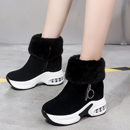 Women Ankle Boot Warm Plush Winter Shoes for Woman Boots High Heels Ladies Boot Women Snow Boots Win