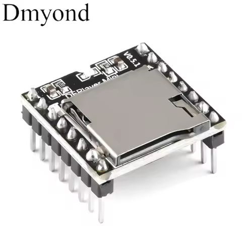 YX5200 DFPlayer Mini MP3 Player Module MP3 Voice Decode Board Supporting TF Card U-Disk IO Serial Po