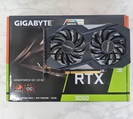 GIGABYTE RTX 3050 6G DDR6 มือสอง สภาพใหม่ ไม่ต่อไฟเพิ่ม ประกัน 29/08/2571