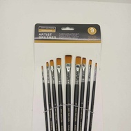 High Quality Nylon Wool Brush Set Painting Brushes Art Supplies Round/Square (BR5909-R/BR5909-F) (On