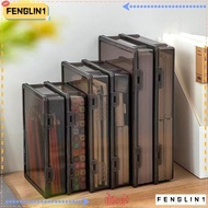 FENGLIN Certificate Storage Box, Plastic Dustproof A4 File Box, Durable Transparent Multifunctional 