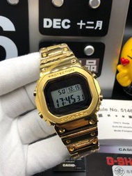 卡西歐限量版G-SHOCK迷彩鈦合金金屬款 GMW-B5000方塊鋼帶表