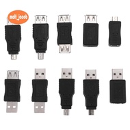 10PCS OTG 5 Pin F/M mini Changer Adapter Converter USB Male to Female Micro-USB
