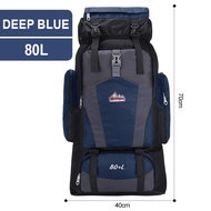 80L Hiking Backpack Waterproof Travel Bag Large Capacity Camping Bag