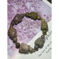 Natural Alashan nine tail fox Bracelet (16mm)