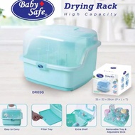 Dr05 Baby Safe Drying Rack High Capacity / Bottle Drying Rack With Babysafe Cover DR05G DR05B New DLY