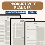 🔥INSTANT🔥 Productivity Planner Today Weekly Monthly Finance Project Planner Template Goodnotes Notab
