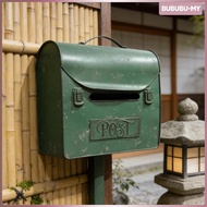[BububuMY] Wall Mount Briefcase Mailbox Green Vintage Mailbox for Garden Home Outdoor