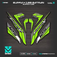UV TRANSPARENT STRIPING SUPRA X 125 BATMAN MOTIF IP95 WAVE 125 BETMEN STICKER SIMPLE GRAPHICBENING