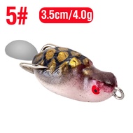 1Pcs Soft Frog Fishing Toman Lure 5Colors 3.5cm/4g Mini Jump Frog Casting Lure Double Hooks Likelife